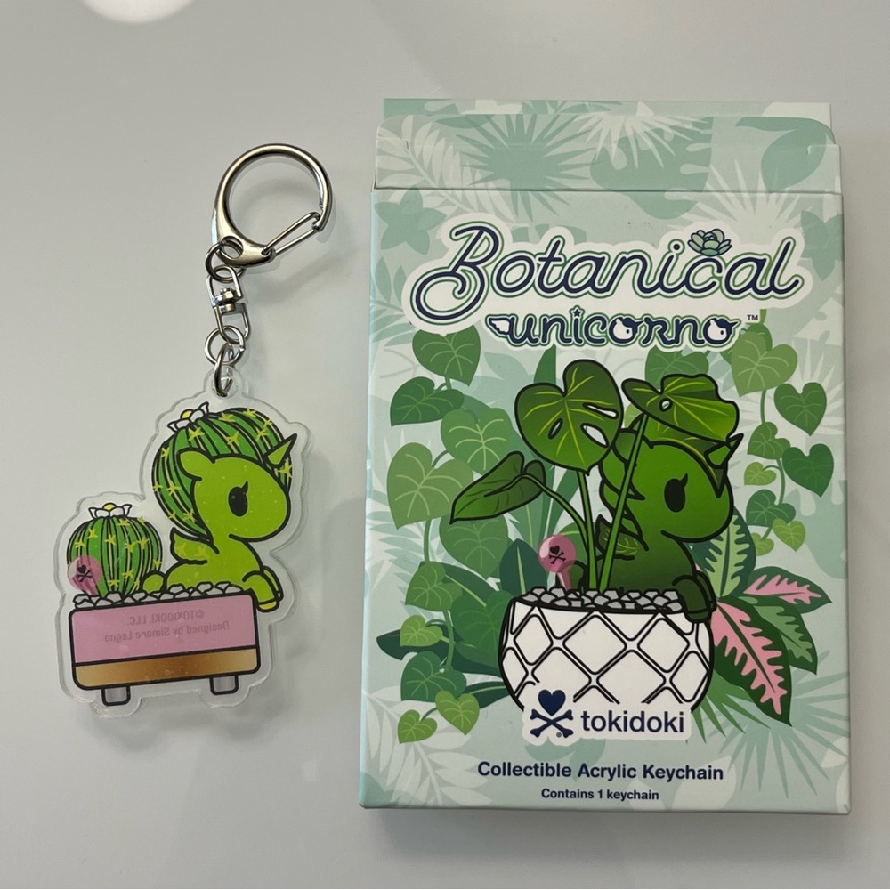 *SOLD* Tokidoki Botanical Unicorno Acrylic Keychain Blind Box Lil’ Spikes Cactus